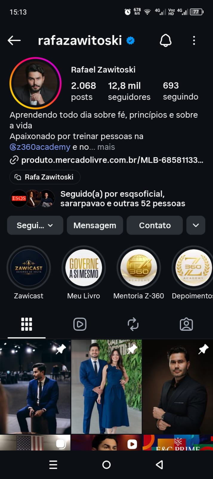 Foto do perfil oficial de Rafael Zawitoski